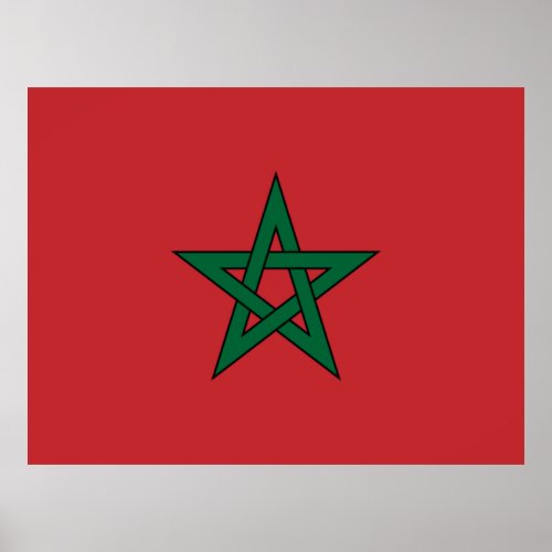 Flag of Morocco Poster