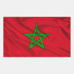 Flag Of Morocco Rectangular Sticker at Zazzle