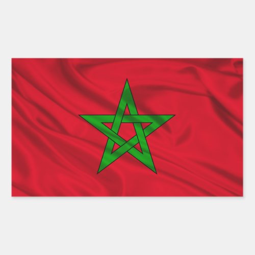 Flag of Morocco Rectangular Sticker