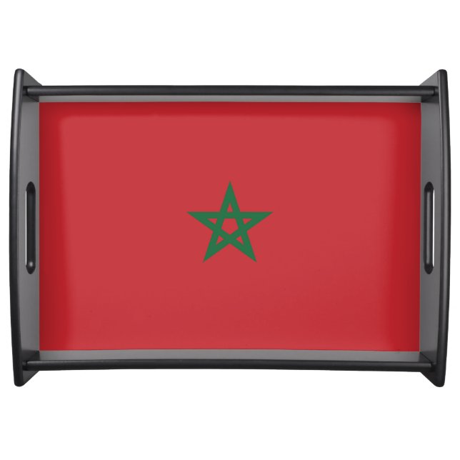 Flag of Morocco Serving Tray (Front)