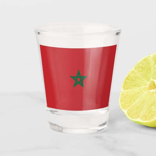Flag of Morocco Shot Glass