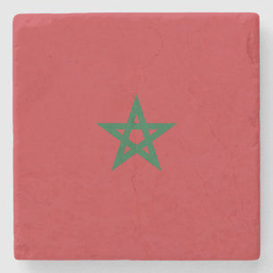Flag of Morocco Stone Coaster