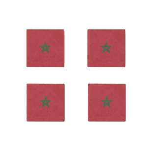 Flag of Morocco Stone Magnet