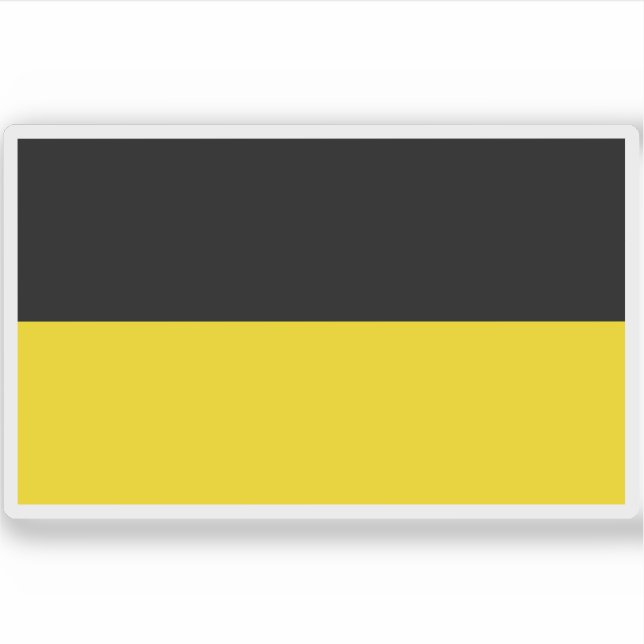 Flag of Munich (striped), Germany Sticker (Front)