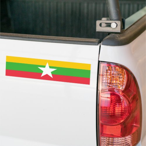 Flag of Myanmar Bumper Sticker