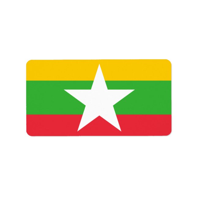 Flag of Myanmar Labels (Front)