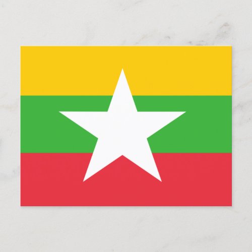 Flag of Myanmar Postcard