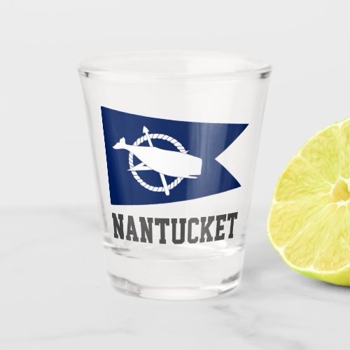 Flag of Nantucket Massachusetts Shot Glass