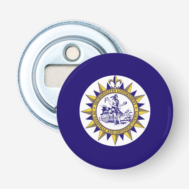 Flag of Nashville, Tennessee Bottle Opener (Front)