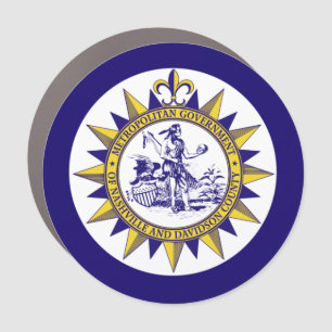 Flag of Nashville, Tennessee Car Magnet