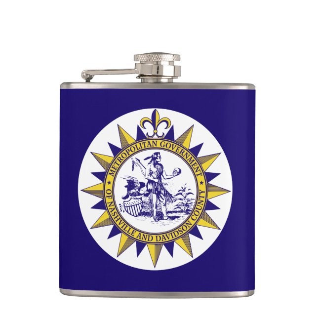 Flag of Nashville, Tennessee Flask (Front)