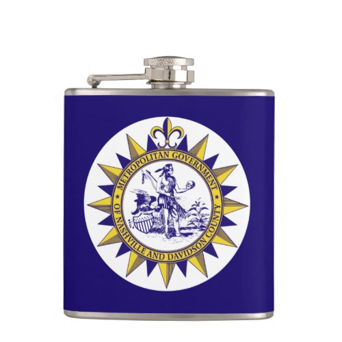 Flag of Nashville Tennessee Flask