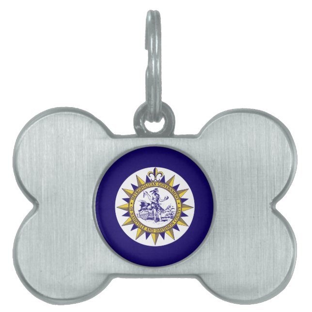 Flag of Nashville, Tennessee Pet ID Tag (Front)