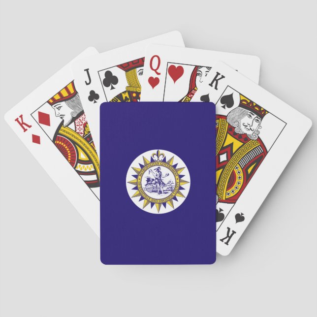 Flag of Nashville, Tennessee Poker Cards (Back)