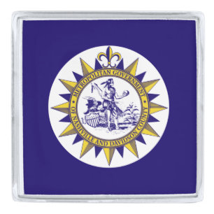 Flag of Nashville, Tennessee Silver Finish Lapel P Pin