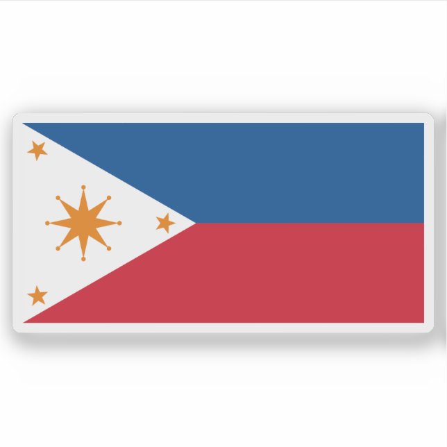 Flag of Negros Republic  Sticker (Front)