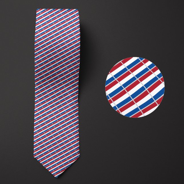 Flag of Netherlands Pattern Neck Tie (Creator Uploaded)