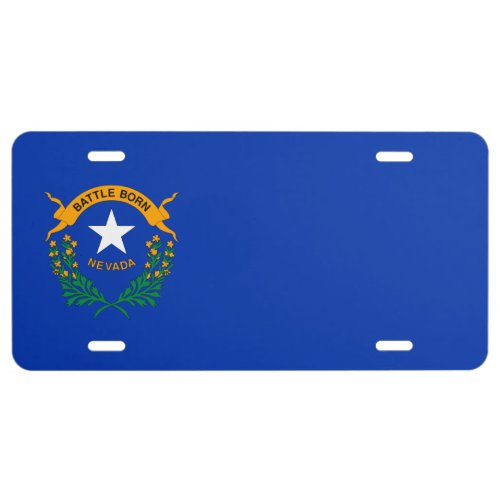 Flag of Nevada detail License Plate