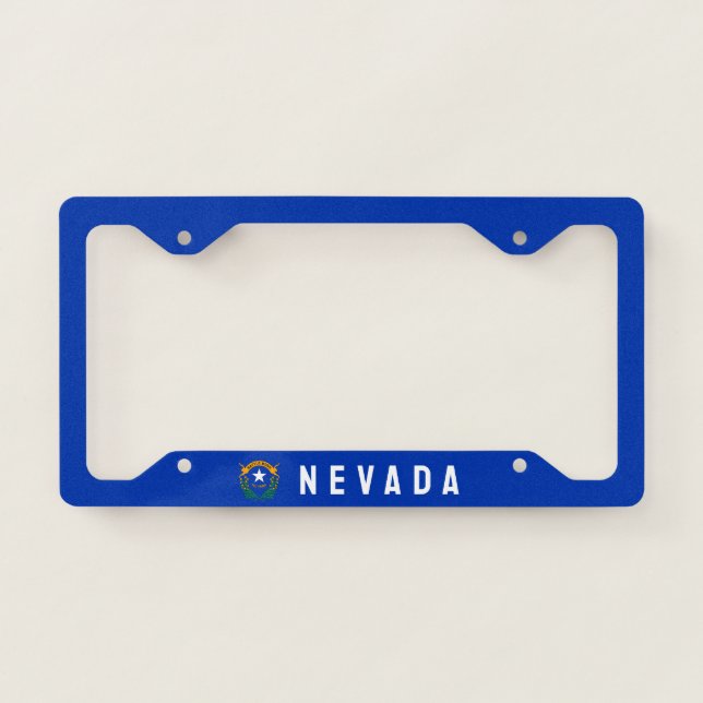 Flag of Nevada (detail) License Plate Frame (Front)