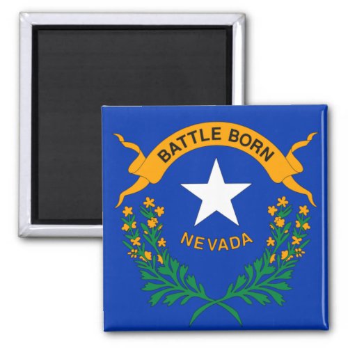Flag of Nevada detail Magnet