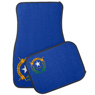 Flag of Nevada State Car Floor Mat