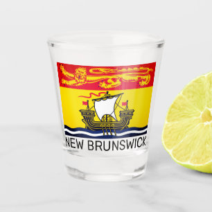 Flag of New Brunswick, Canada Shot Glass