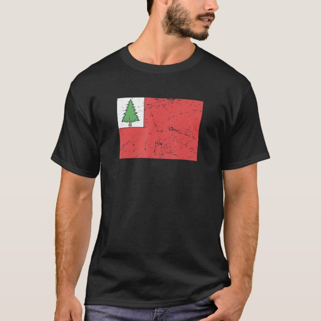 Flag Of New England 1776 American Revolutionary Wa T-Shirt (Front)