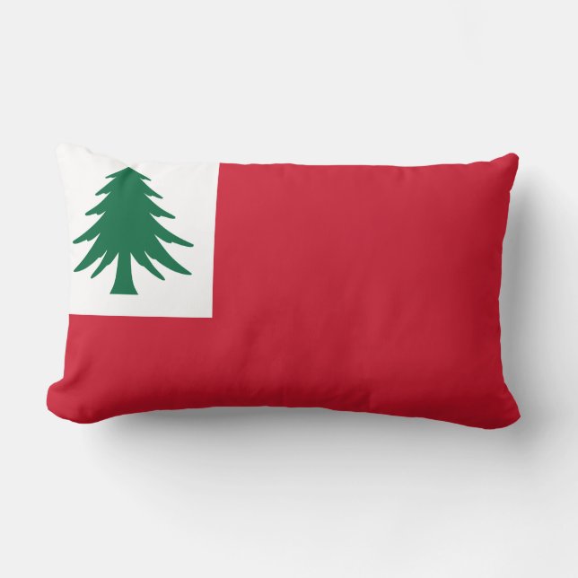 Flag of New England Lumbar Pillow (Front)