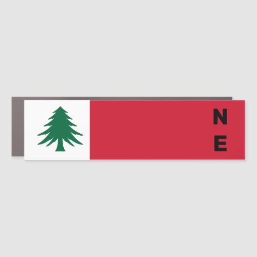 Flag of New England pine only _ unofficial Car Magnet