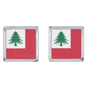 Flag of New England (pine only) - unofficial Cufflinks