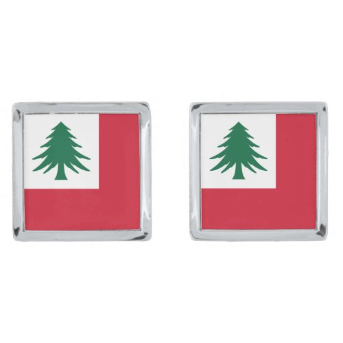 Flag of New England pine only _ unofficial Cufflinks