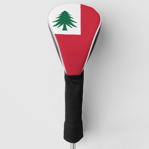 Flag of New England pine only _ unofficial Golf Head Cover