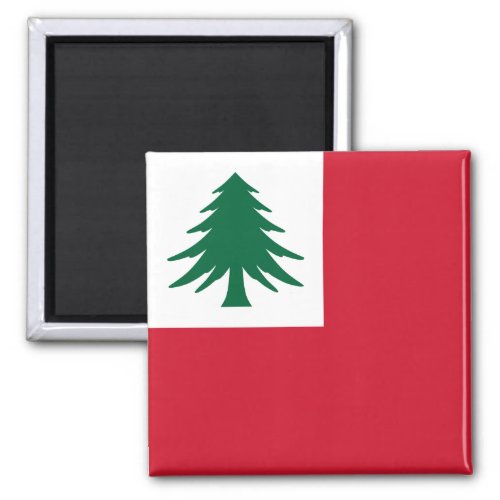 Flag of New England pine only _ unofficial Magnet