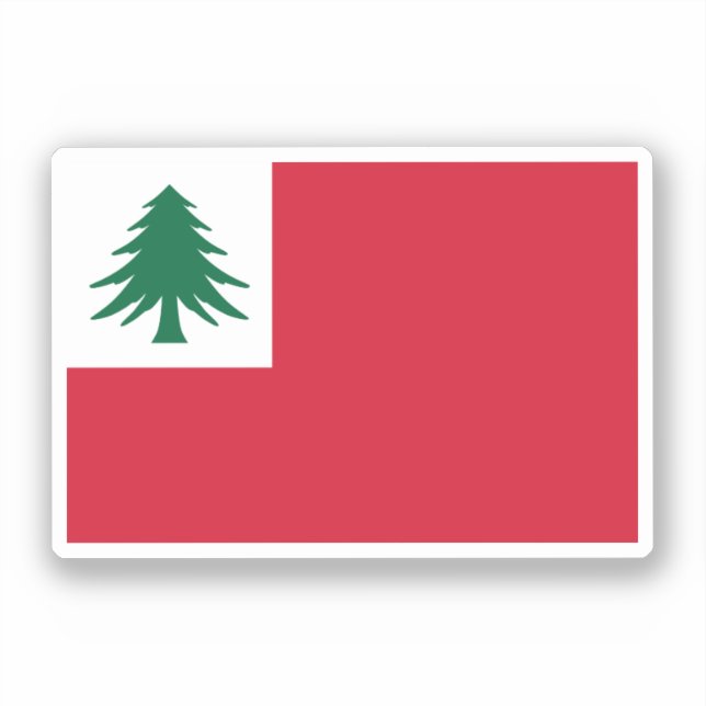 Flag of New England (pine only) - unofficial Sticker (Front)