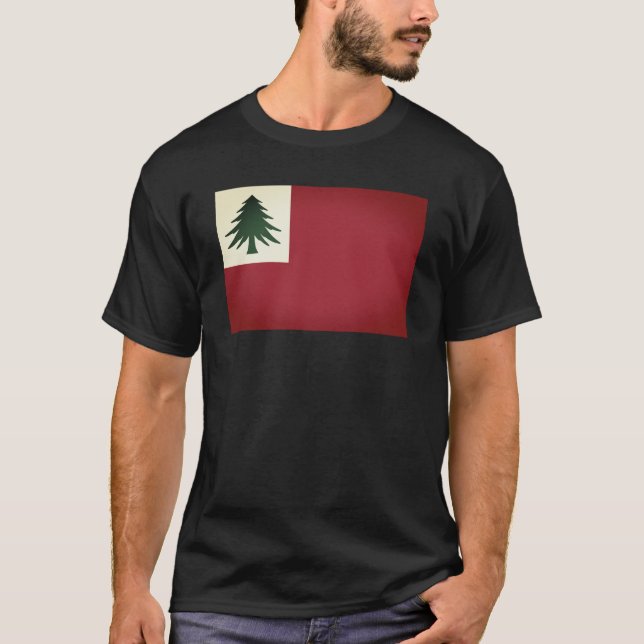 Flag of New England (pine only) - unofficial T-Shirt (Front)