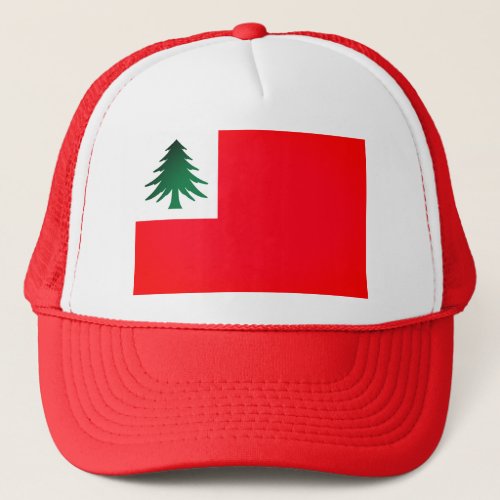 Flag of New England pine only _ unofficial Trucker Hat