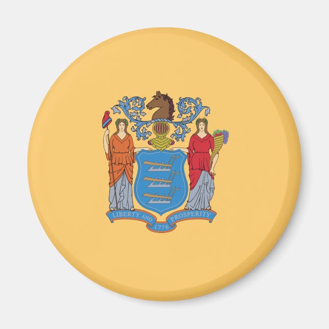 Flag of New Jersey Magnet (Front)