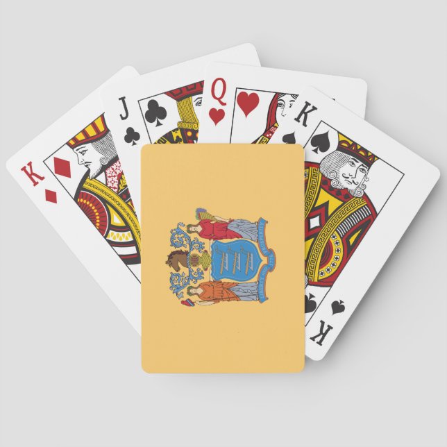 Flag of New Jersey Poker Cards (Back)