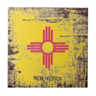 Flag of New Mexico Ceramic Tile