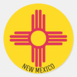 Flag of New Mexico Classic Round Sticker