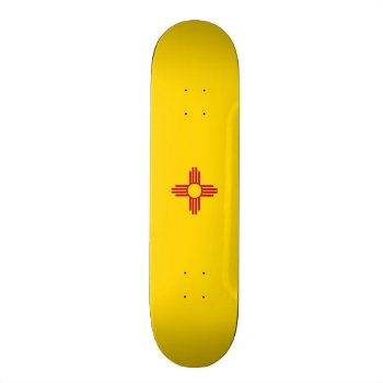 Flag Of New Mexico Skateboard Deck by Flagosity at Zazzle