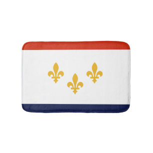 Flag of New Orleans, Louisiana Bathroom Mat