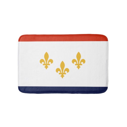 Flag of New Orleans Louisiana Bathroom Mat