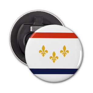 Flag of New Orleans, Louisiana Bottle Opener