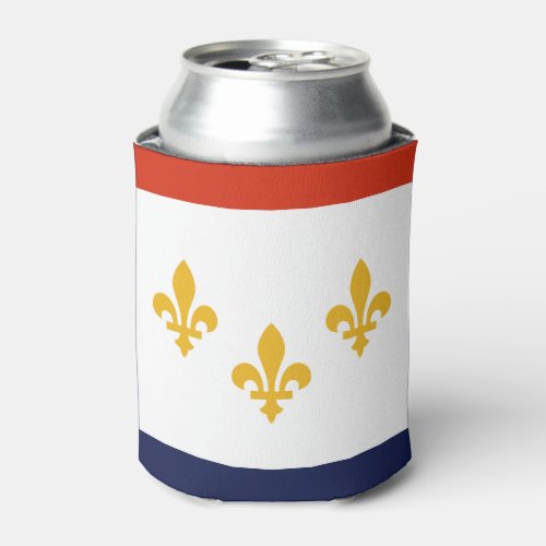 Flag of New Orleans Louisiana Can Cooler