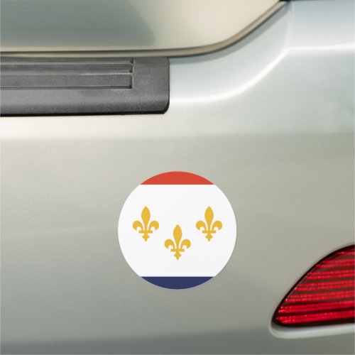 Flag of New Orleans Louisiana Car Magnet