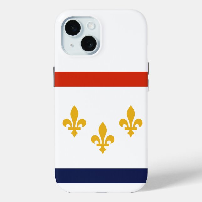 Flag of New Orleans, Louisiana Case-Mate iPhone Ca Case (Back)