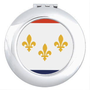 Flag of New Orleans, Louisiana Compact Mirror