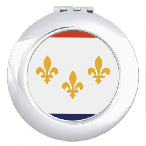 Flag of New Orleans Louisiana Compact Mirror