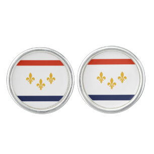 Flag of New Orleans, Louisiana Cufflinks